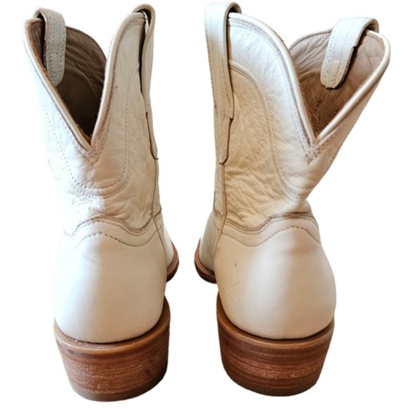 Tecovas Women's The Penny Western Cowboy Leather Boots Bone (lvory) Size 9.5 - Picture 7 of 16